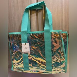 Sunglow Style Beach Tote Reflecting Green Multi Colors